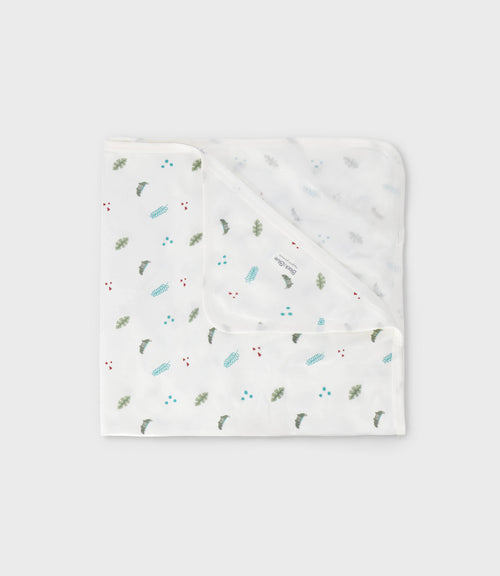 Manta recién nacido de dinosaurio Talla única / Blanco