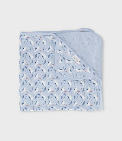 Manta recién nacido con ballenas