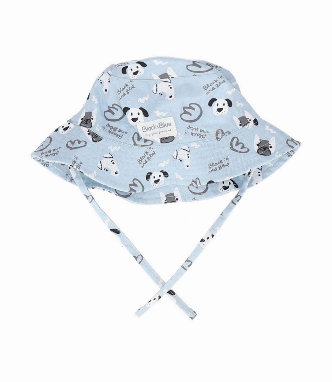 Gorro recién nacido bucket con perritos