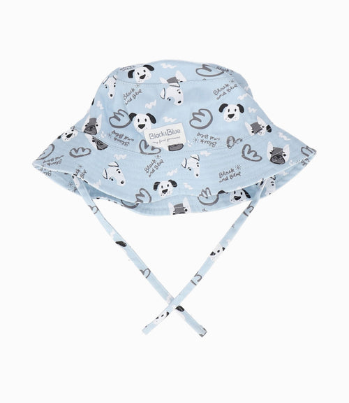Gorro recién nacido bucket con perritos