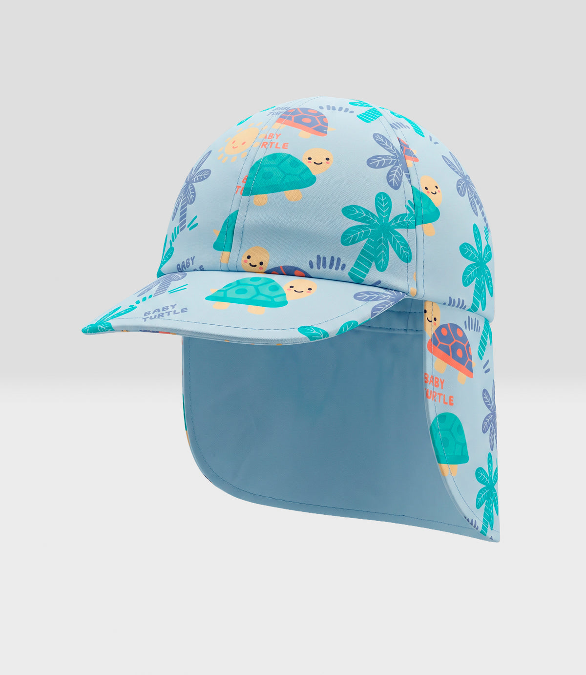 Gorro recién nacido cubre cuello 0-6 meses / Celeste