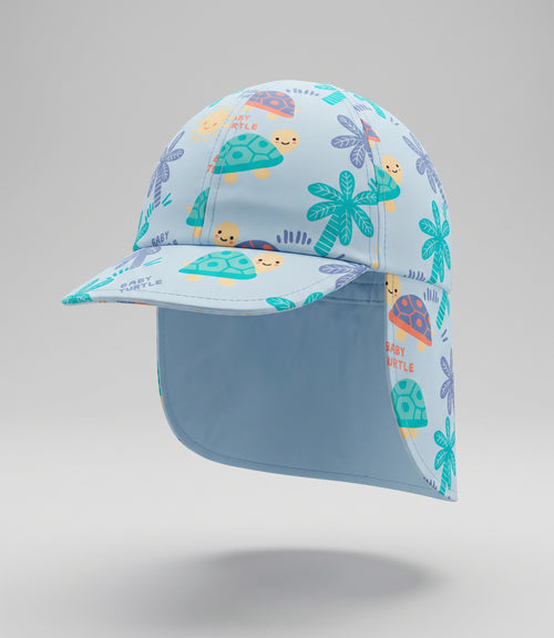 Gorro recién nacido cubre cuello 0-6 meses / Celeste
