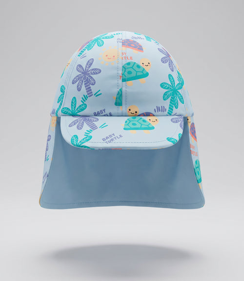Gorro recién nacido cubre cuello 0-6 meses / Celeste