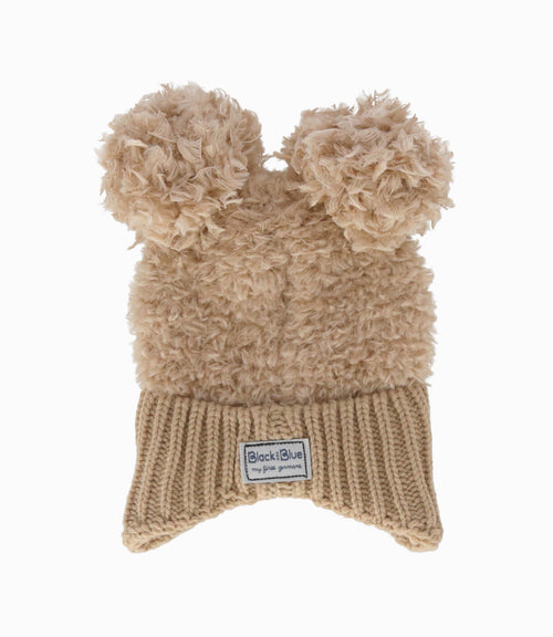 Gorro recién nacido con orejas 0-6 meses / Beige