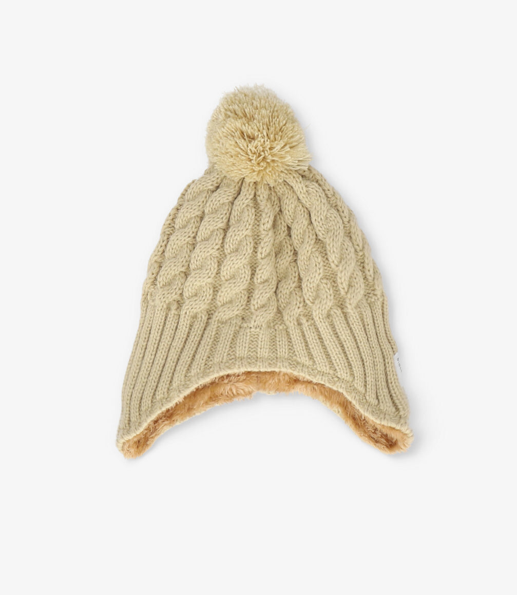 Gorro recién nacido tejido 0-6 meses / Beige