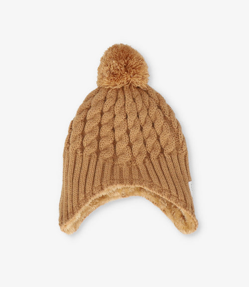 Gorro recién nacido tejido 0-6 meses / Café