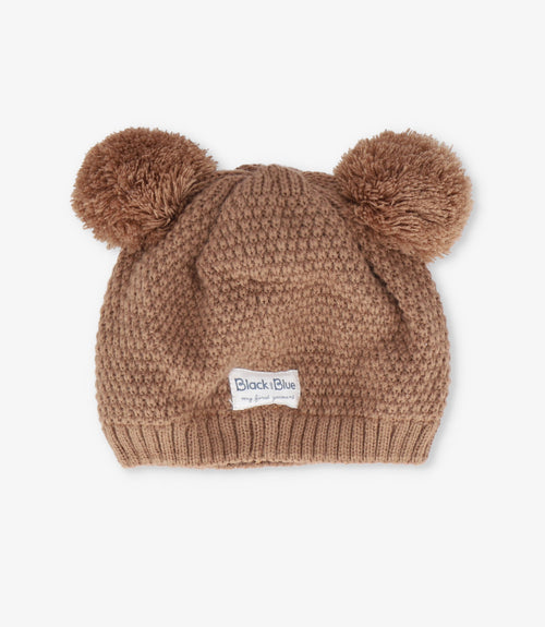 Gorro recién nacido con osito 0-6 meses / Café