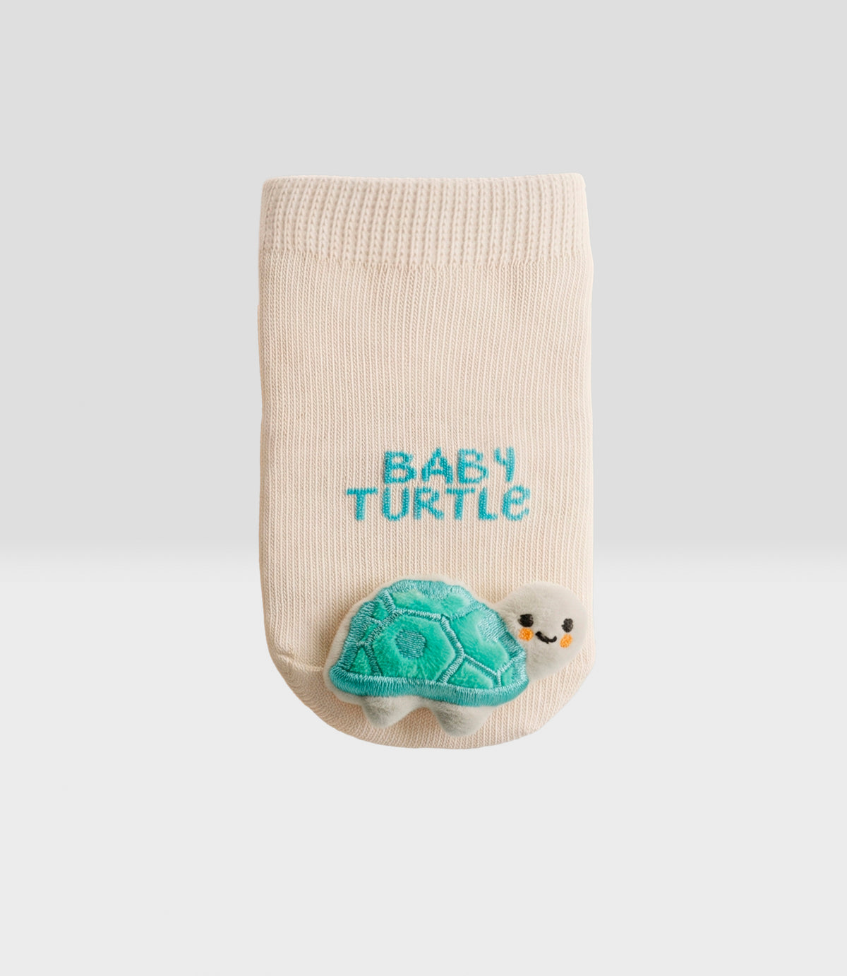 Calcetín recién nacido baby turtle 0-6 meses / Crudo