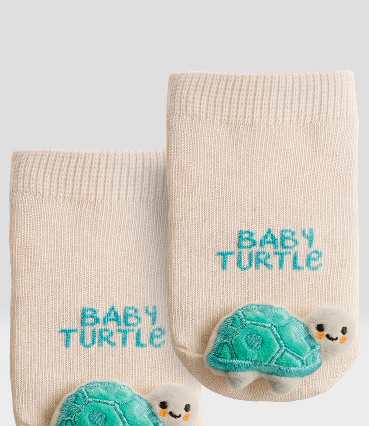 Calcetín recién nacido baby turtle 0-6 meses / Crudo