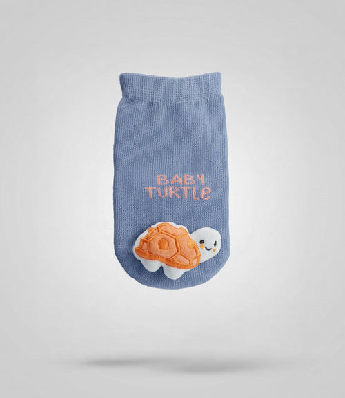 Calcetín recién nacido baby turtle 0-6 meses / Azul