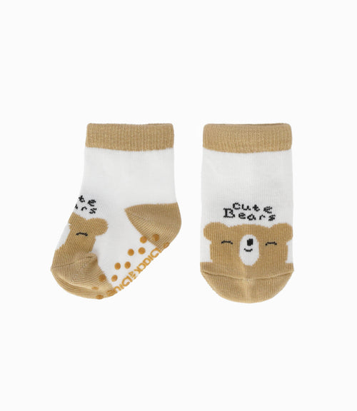 Calcetín recién nacido con diseño
