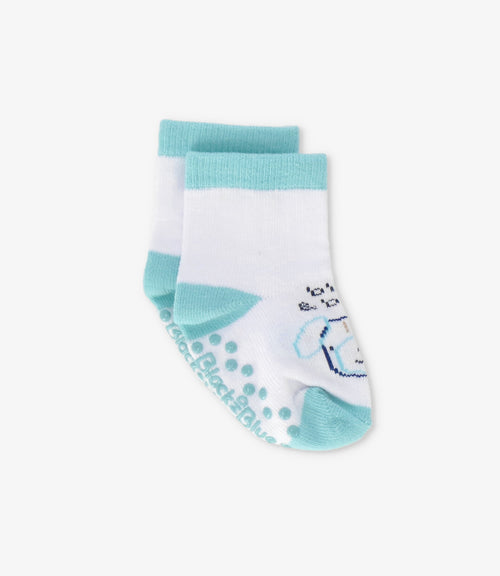 Calcetín recién nacido con perrito