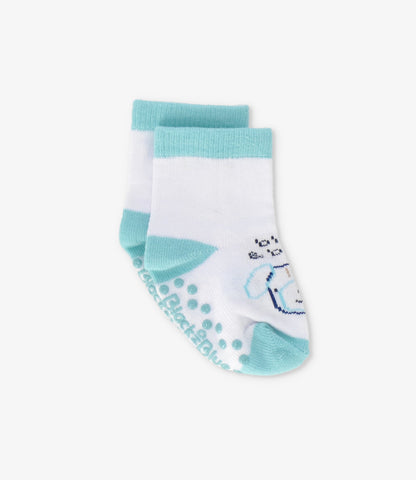 Calcetín recién nacido con perrito