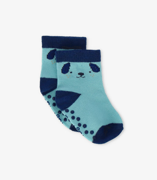 Calcetín recién nacido con perrito