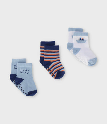 Pack calcetín recién nacido 3 pares