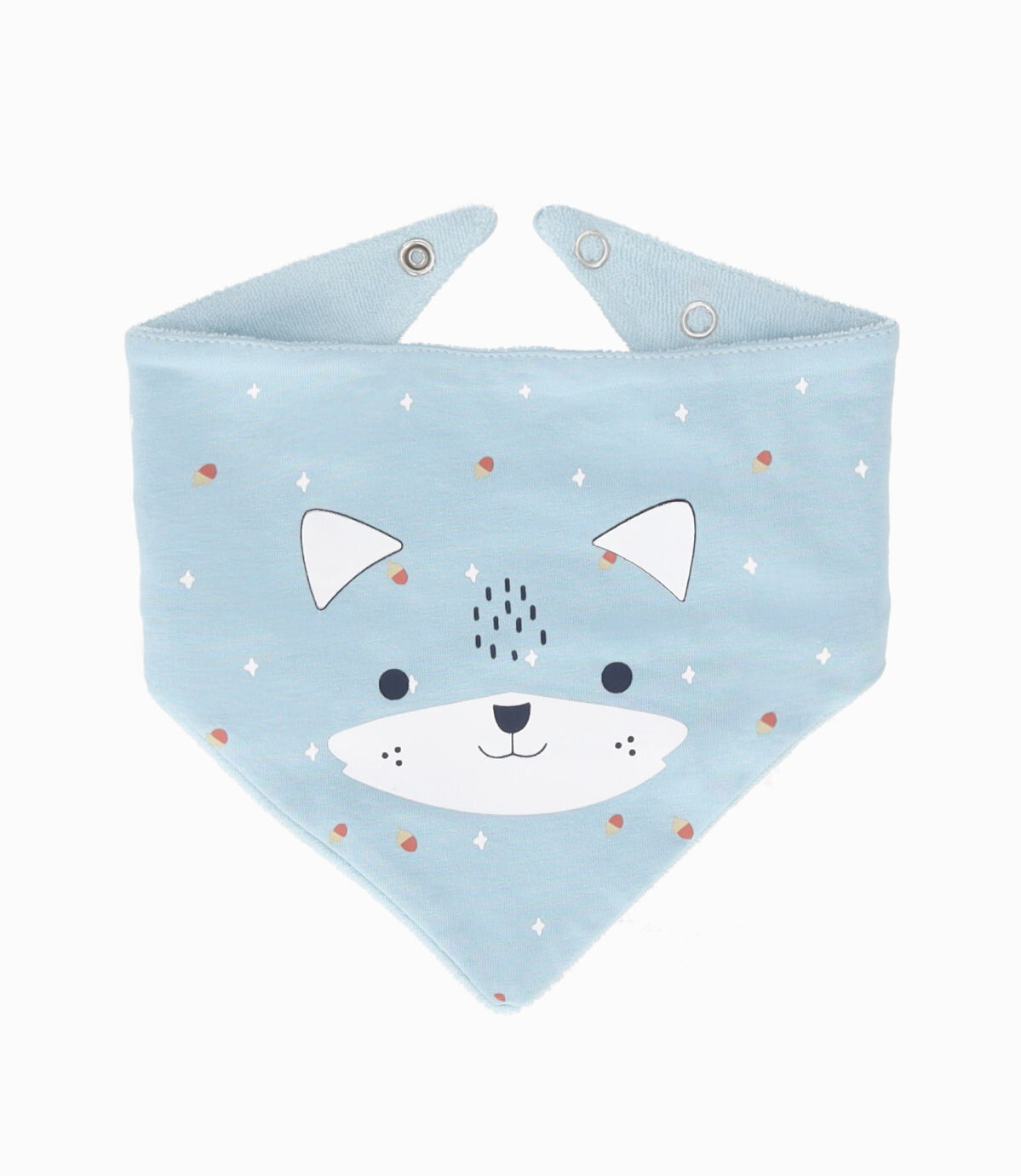 Babero recién nacido con diseño Talla única / Celeste