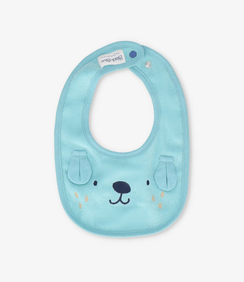 Babero recién nacido con perrito