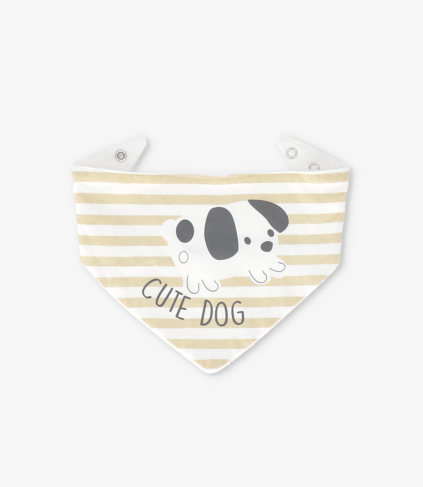 Babero recién nacido cute dog Talla única / Beige