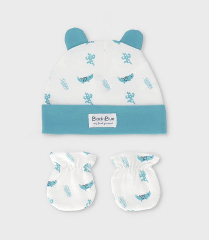 Pack recién nacido de gorro y mitones