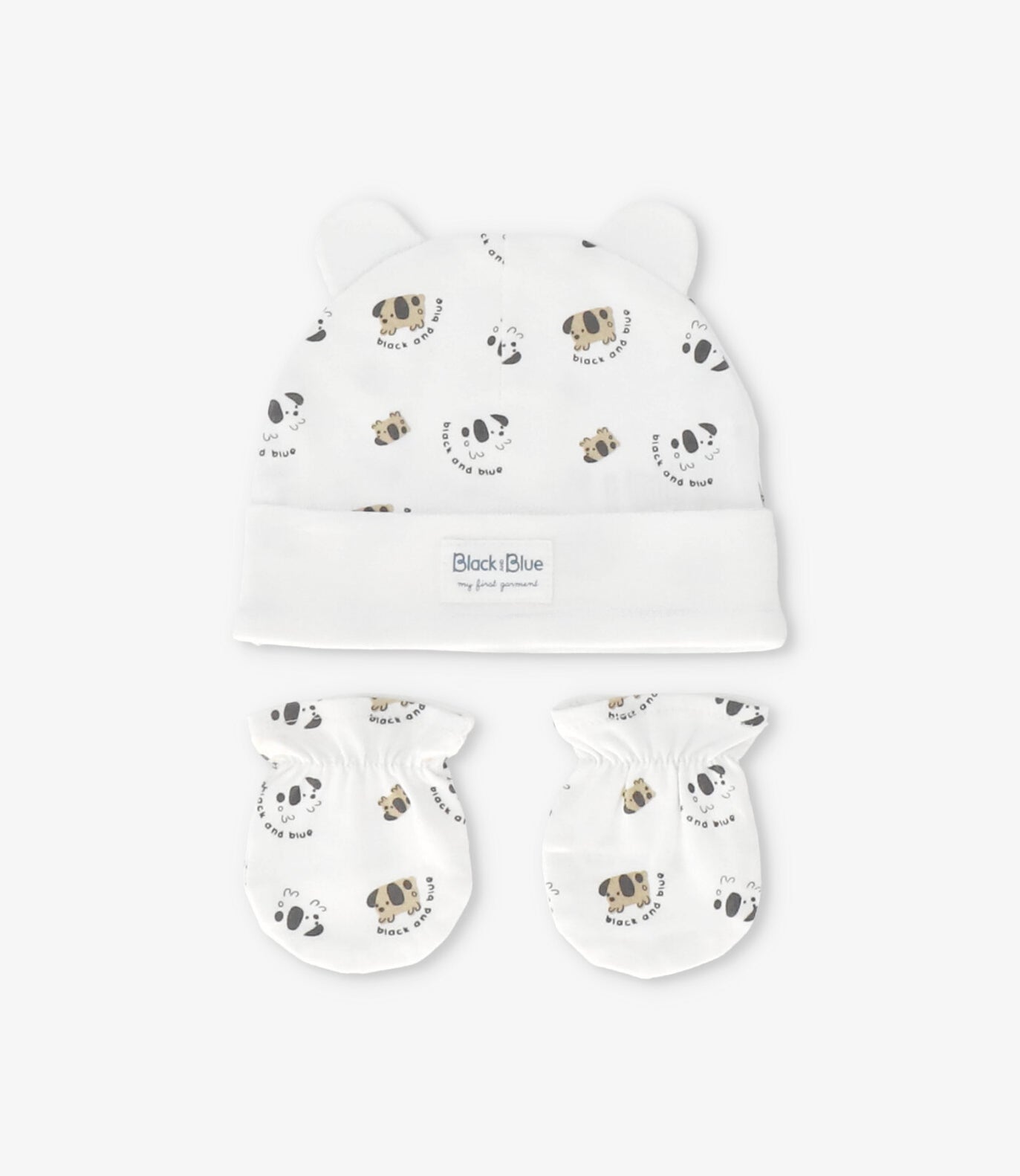 Pack recién nacido de gorro y mitones 0-3 meses / Crudo