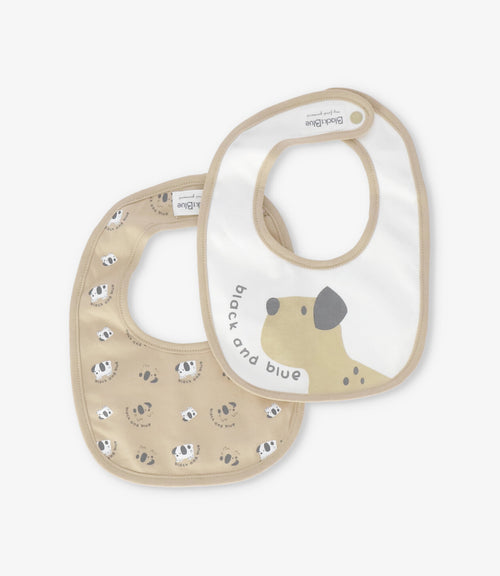 Pack babero recién nacido 2 unidades Talla única / Beige
