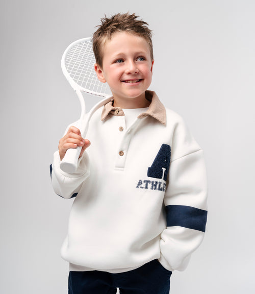 Polerón niño con cuello