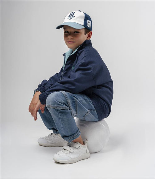 Chaqueta niño cortaviento reversible