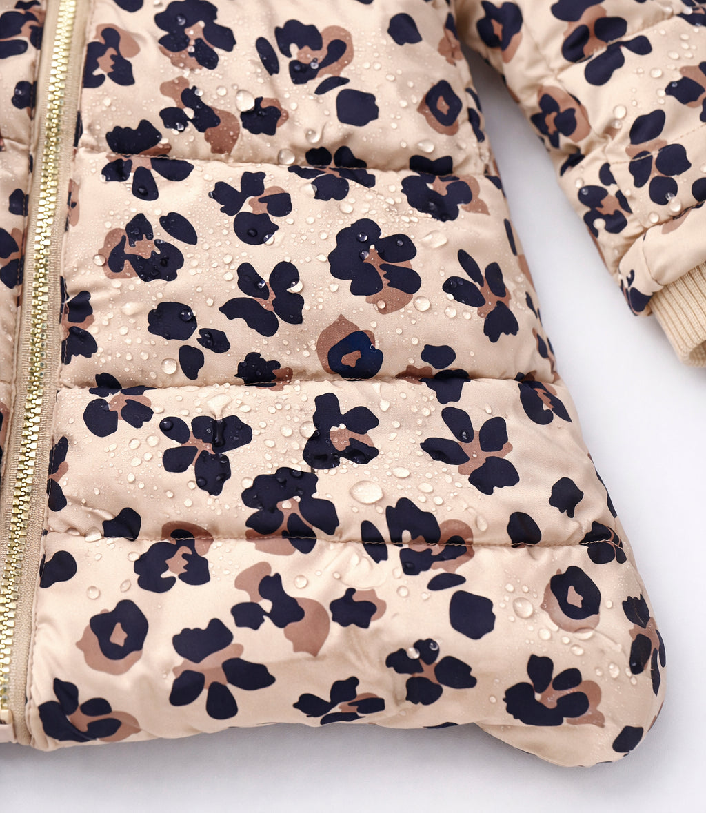 Parka niña animal print