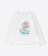 Polera niña con flores