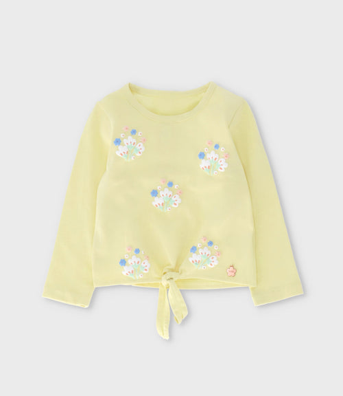 Polera niña con lazo 2 años / Amarillo