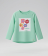Polera niña con flores