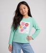 Polera niña con flores