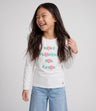 Polera niña con flores
