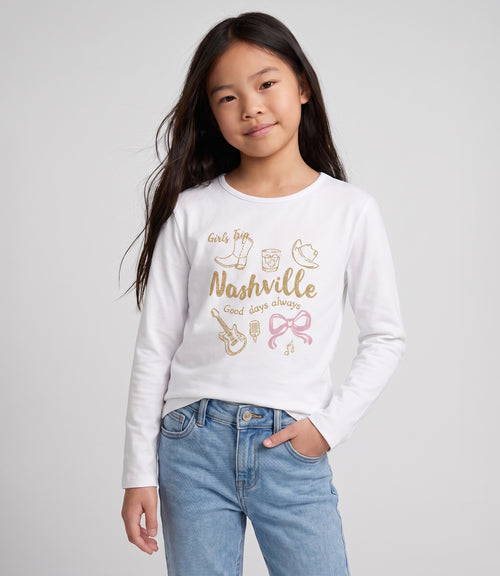 Polera niña nashville 2 años / Crudo