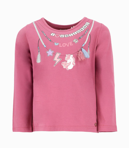 Polera niña con diseño 2 años / Burdeo
