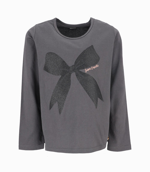 Polera niña con diseño 2 años / Gris