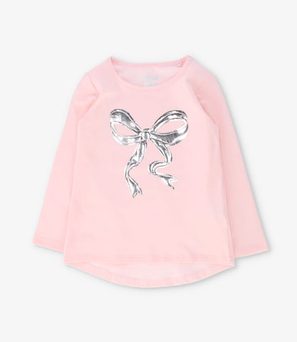 Polera niña con lazo