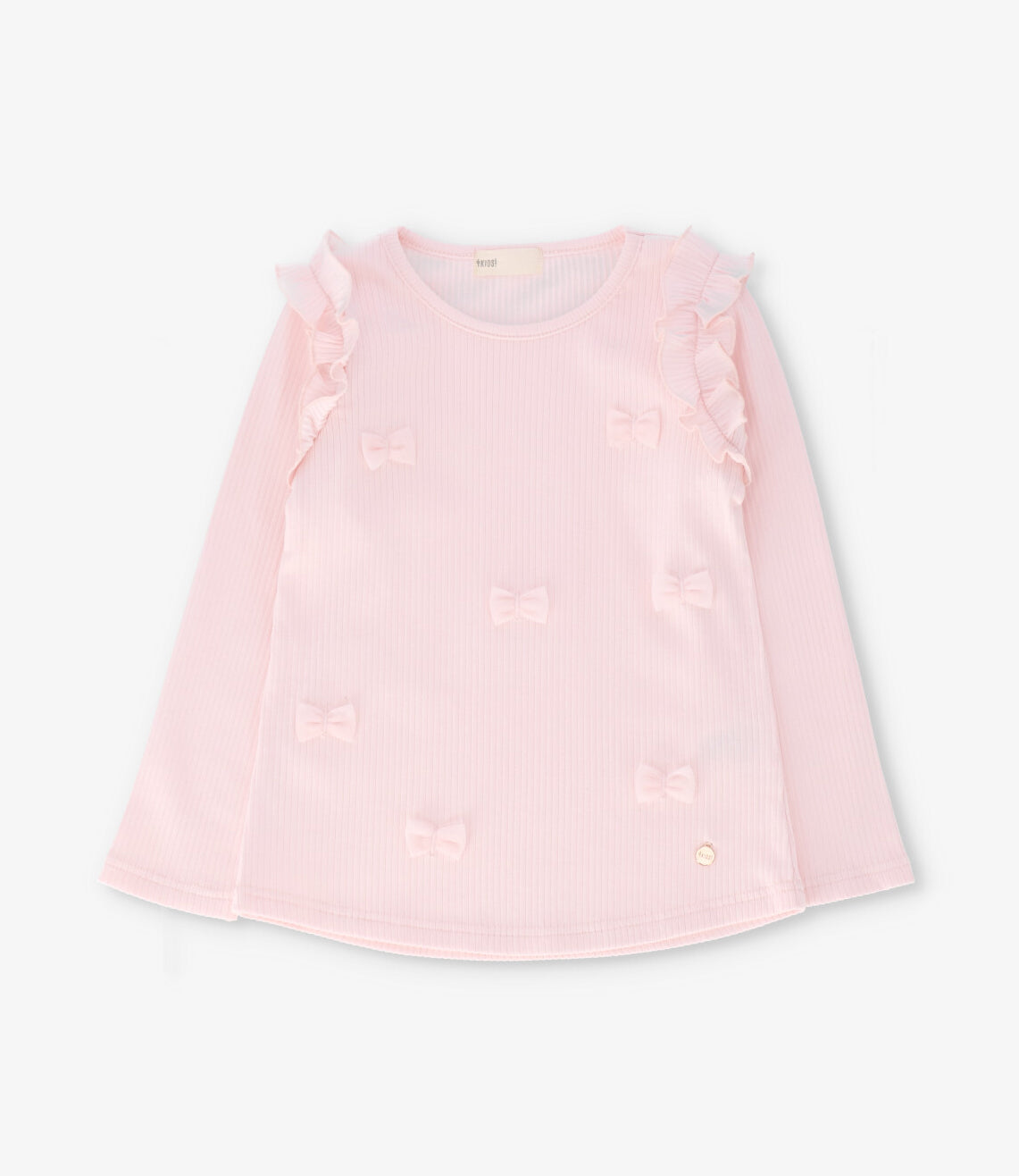 Polera niña con vuelos