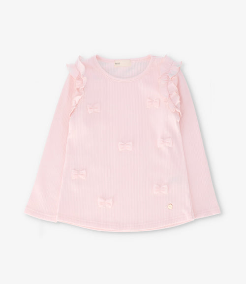 Polera niña con vuelos