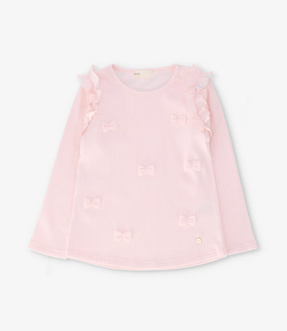 Polera niña con vuelos