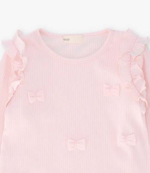 Polera niña con vuelos