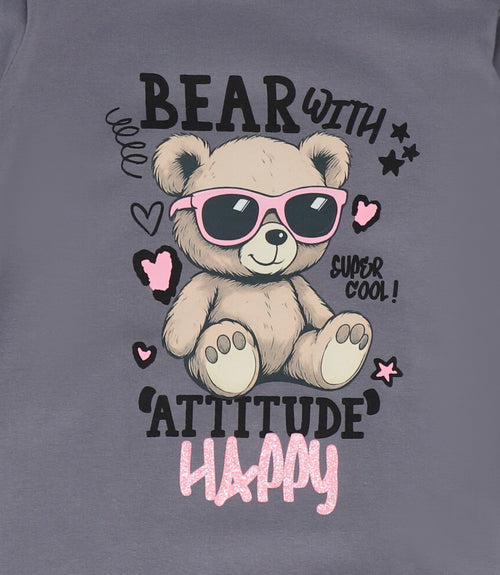 Polera niña happy 2 años / Gris