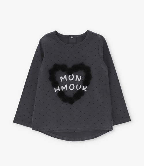 Polera niña mon amour 2 años / Gris