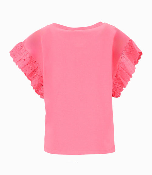 Polera niña con vuelos 2 años / Coral