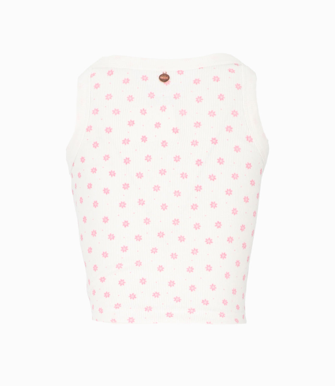 Polera niña con flores 2 años / Blanco