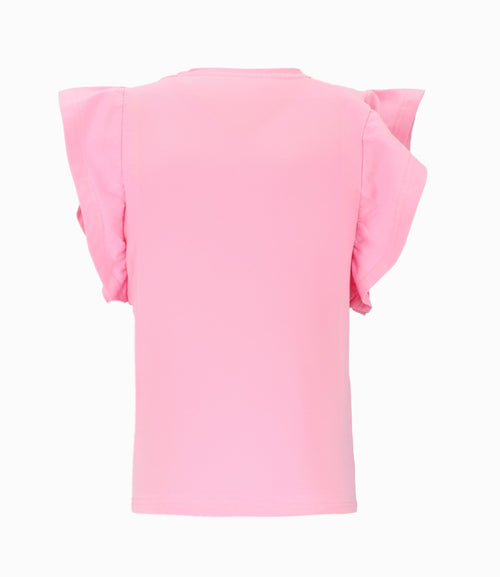 Polera niña con vuelos 2 años / Rosado