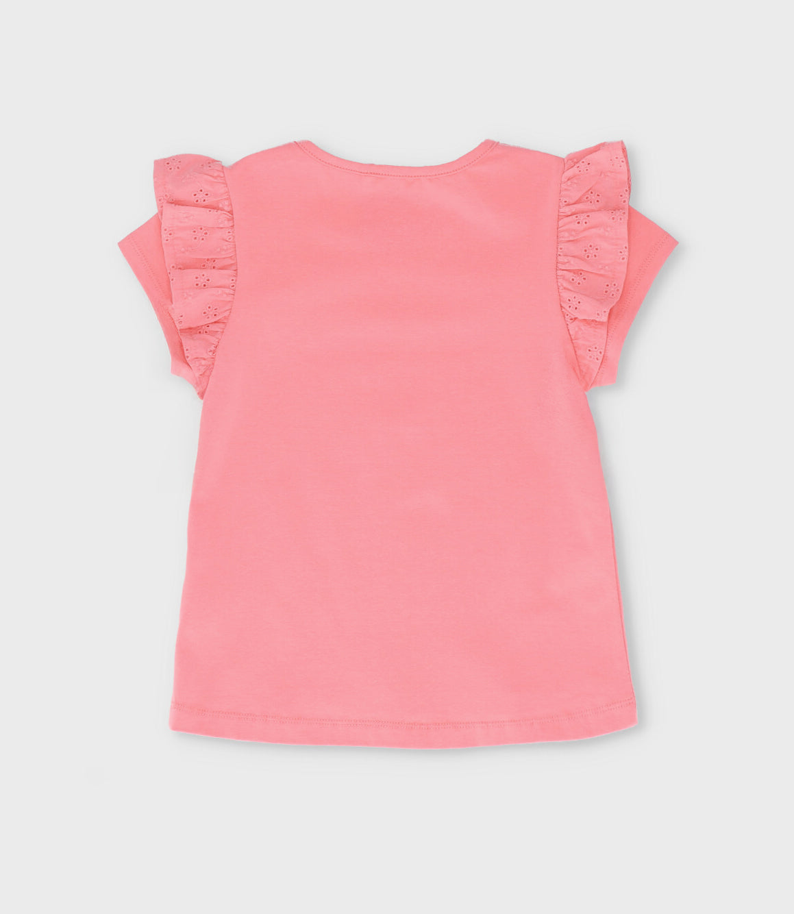 Polera niña con vuelos 2 años / Coral