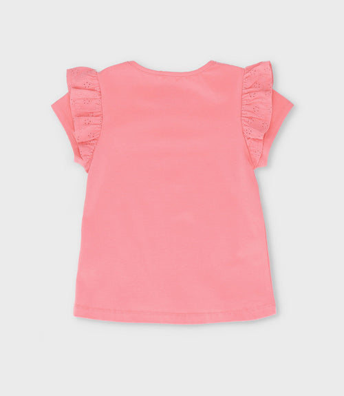 Polera niña con vuelos 2 años / Coral