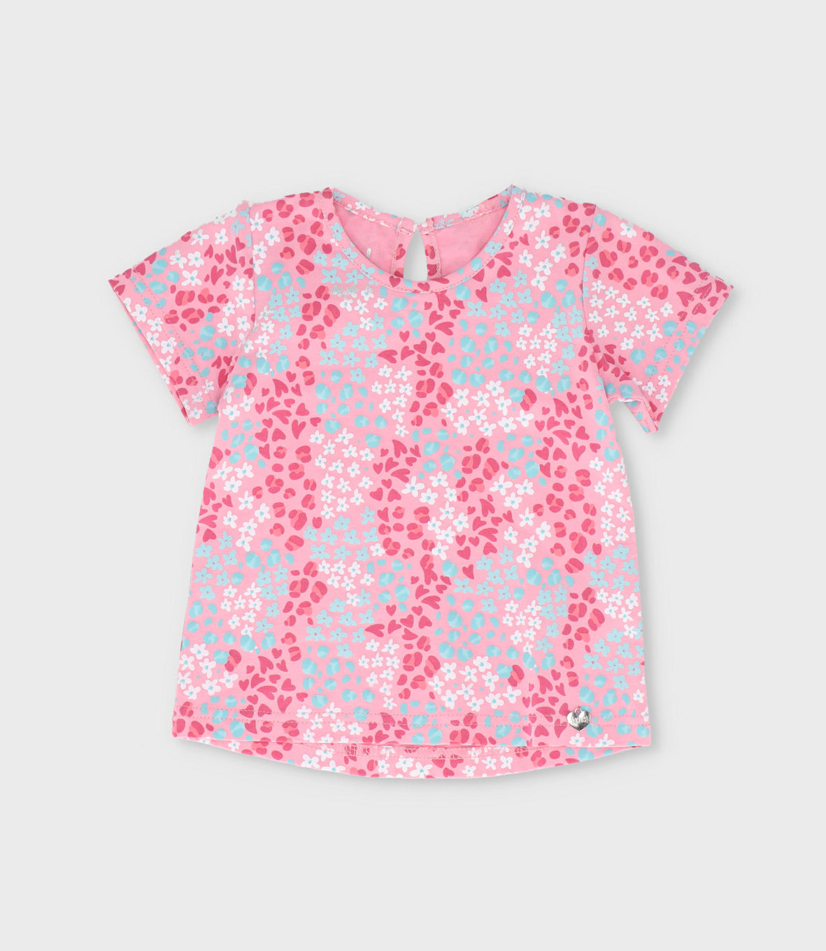 Polera niña con print 2 años / Rosado