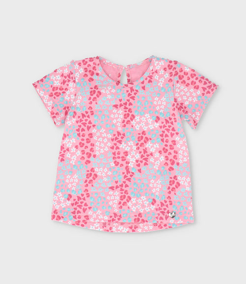 Polera niña con print 2 años / Rosado